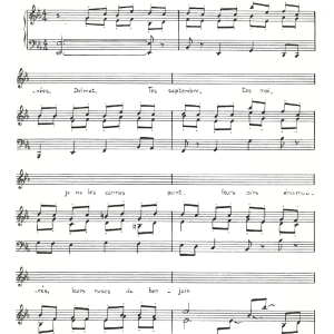 Claude Nougaro Sonnet A Delmet Musik Noten - Piano & Vocal - 115805-0