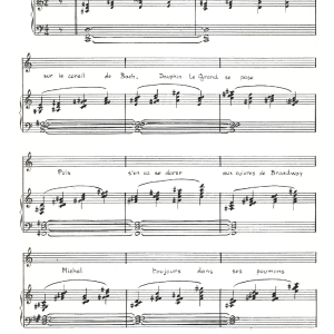 Claude Nougaro Sonnet A Legrand Musik Noten - Piano & Vocal - 115807-0