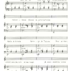 Claude Nougaro Sonnet A Mouloudji Musik Noten - Piano & Vocal - 115808-0