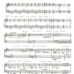 Claude Nougaro Sonnet A Prevert Musik Noten - Piano & Vocal - 115809-0
