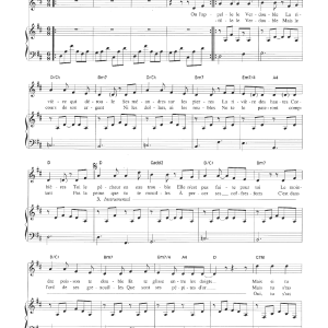 Claude Nougaro Une Riviere Des Corbieres Musik Noten - Piano & Vocal - 115827-0