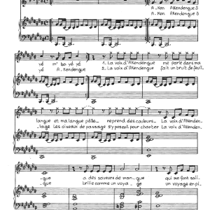 Claude Nougaro Voix D'akendengue Musik Noten - Piano & Vocal - 115702-0