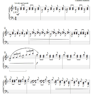 Claudette Hudelson Tumbling Toccatina Musik Noten - Educational Piano - 56992-0