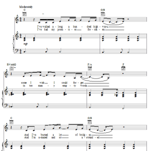Clay Crosse My Place Is With You Musik Noten - Piano, Vocal & Guitar Chords - 22193-0