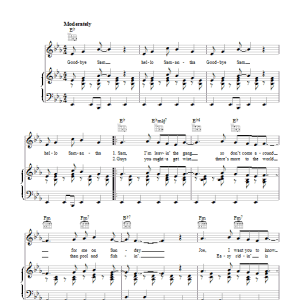Cliff Richard Goodbye Sam, Hello Samantha Musik Noten - Piano, Vocal & Guitar Chords - 102918-0