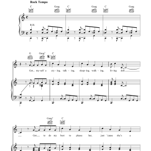 Cliff Richard Living Doll Musik Noten - Piano, Vocal & Guitar Chords - 38794-0