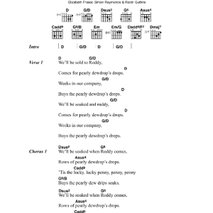 Cocteau Twins Pearly Dewdrops' Drops Musik Noten - Guitar Chords/Lyrics - 43497-0