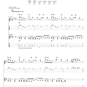 Coheed And Cambria Crossing The Frame Musik Noten - Guitar Tab - 55438-0