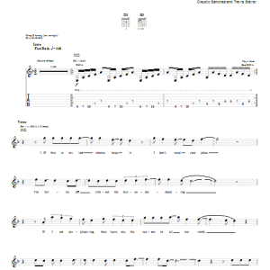 Coheed And Cambria Guns Of Summer Musik Noten - Guitar Tab - 78066-0
