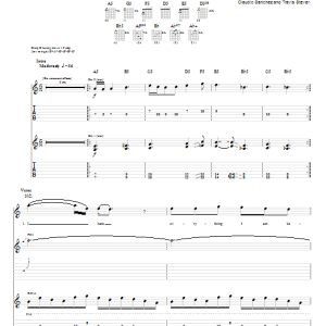 Coheed And Cambria In The Flame Of Error Musik Noten - Guitar Tab - 78082-0