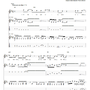 Coheed And Cambria The Broken Musik Noten - Guitar Tab - 78085-0