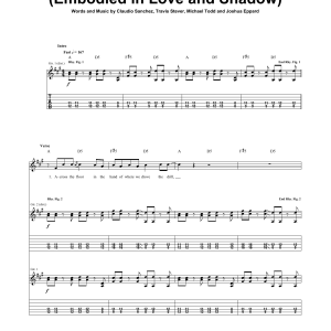 Coheed And Cambria Three Evils (Embodied In Love And Shadow) Musik Noten - Guitar Tab - 159572-0