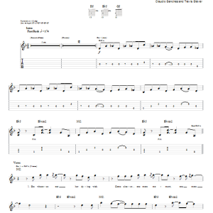 Coheed And Cambria When Skeletons Live Musik Noten - Guitar Tab - 78087-0