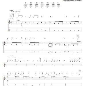 Coheed And Cambria World Of Lines Musik Noten - Guitar Tab - 78088-0
