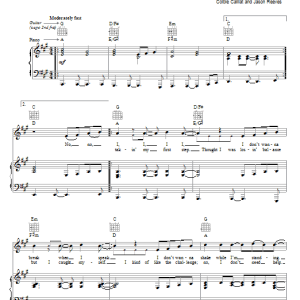 Colbie Caillat It Stops Today Musik Noten - Piano, Vocal & Guitar Chords - 72705-0