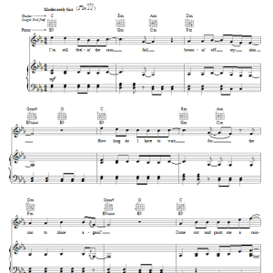 Colbie Caillat Rainbow Musik Noten - Piano, Vocal & Guitar Chords - 72696-0