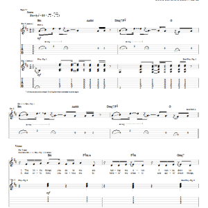 Colbie Caillat The Little Things Musik Noten - Guitar Tab - 63998-0