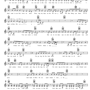 Cold Chisel Bow River Musik Noten - Lead Sheet / Fake Book - 39550-0