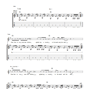 Cold War Kids Hang Me Up To Dry Musik Noten - Guitar Tab - 38223-0