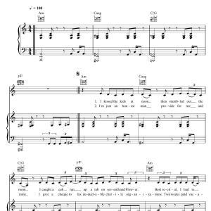 Cold War Kids We Used To Vacation Musik Noten - Piano, Vocal & Guitar Chords - 49062-0
