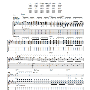 Coldplay Don't Let It Break Your Heart Musik Noten - Guitar Tab - 112020-0