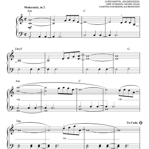 Coldplay featuring Rihanna Princess Of China Musik Noten - Easy Piano - 175555-0