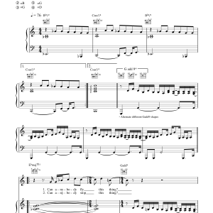 Coldplay High Speed Musik Noten - Piano, Vocal & Guitar Chords - 17681-0