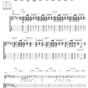 Coldplay Oceans Musik Noten - Guitar Tab - 118877-0