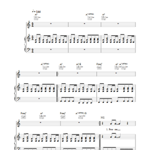 Coldplay Poor Me Musik Noten - Piano, Vocal & Guitar Chords - 34159-0