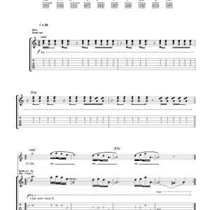 Coldplay Princess Of China Musik Noten - Guitar Tab - 112014-0