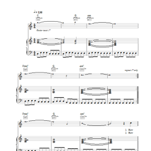 Coldplay Things I Don't Understand Musik Noten - Piano, Vocal & Guitar Chords - 32389-0