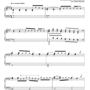 Coldplay Yellow [Jazz version] Musik Noten - Piano Solo - 161922-0