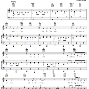 Cole Porter Always True To You In My Fashion (from Kiss Me, Kate) Musik Noten - Piano, Vocal & Guitar Chords - 57190-0