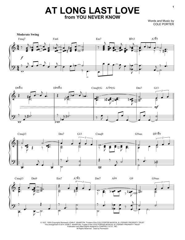 Cole Porter At Long Last Love [Jazz version] (arr. Brent Edstrom) Musik Noten - Piano Solo - 155748-0