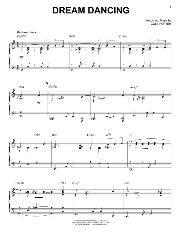Cole Porter Dream Dancing [Jazz version] (arr. Brent Edstrom) Musik Noten - Piano Solo - 155742-0