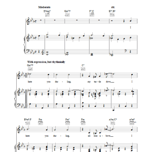 Cole Porter I Hate You, Darling Musik Noten - Piano, Vocal & Guitar Chords - 38195-0