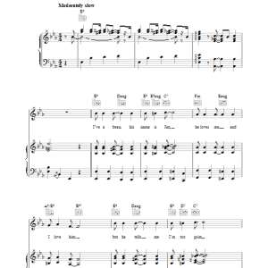 Cole Porter The Laziest Gal In Town Musik Noten - Piano, Vocal & Guitar Chords - 39976-0