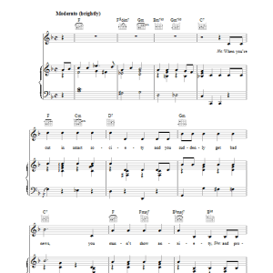 Cole Porter Well, Did You Evah? Musik Noten - Piano, Vocal & Guitar Chords - 38165-0