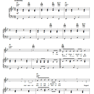 Colin Farrell and Jeff Bridges Fallin' & Flyin' Musik Noten - Piano, Vocal & Guitar Chords - 74950-0
