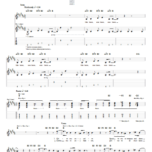 Collective Soul Gel Musik Noten - Guitar Tab - 64314-0
