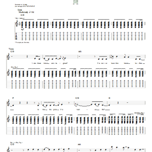 Collective Soul Run Musik Noten - Guitar Tab - 64316-0