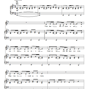 Connie Britton Buried Under Musik Noten - Piano, Vocal & Guitar Chords - 98719-0