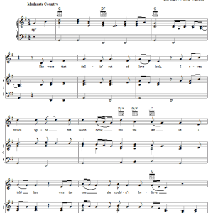 Conway Twitty This Time I've Hurt Her More Than She Loves Me Musik Noten - Piano, Vocal & Guitar Chords - 53620-0