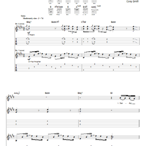 Corey Smith I'm Not Gonna Cry Musik Noten - Guitar Tab - 64594-0