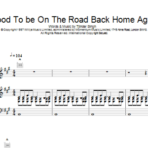 Cornershop Good To Be On The Road Back Home Again Musik Noten - Piano, Vocal & Guitar Chords - 15250-0