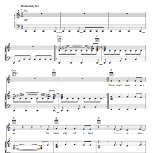 Cory Chisel And The Wandering Sons Longer Time At Sea Musik Noten - Piano, Vocal & Guitar Chords - 74683-0