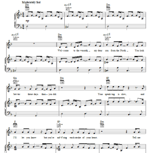 Cory Chisel And The Wandering Sons Mockingbird Musik Noten - Piano, Vocal & Guitar Chords - 74681-0