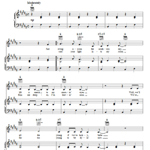 Cory Chisel And The Wandering Sons Tennessee Musik Noten - Piano, Vocal & Guitar Chords - 74679-0