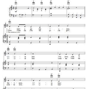 Countess Ada De Lachau Li'l Liza Jane (Go Li'l Liza) Musik Noten - Piano, Vocal & Guitar Chords - 16777-0