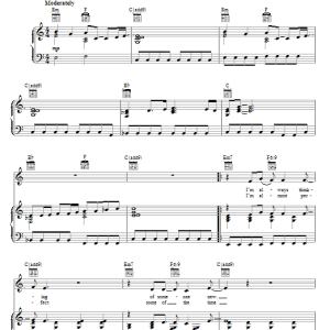 Counting Crows Anyone But You Musik Noten - Piano, Vocal & Guitar Chords - 67839-0